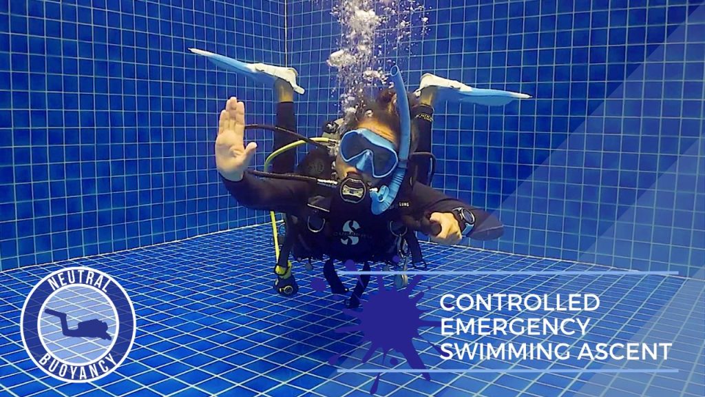 idckohtao.com divemaster skills in neutrally buoyant Controlled Emergency Swimming Ascent