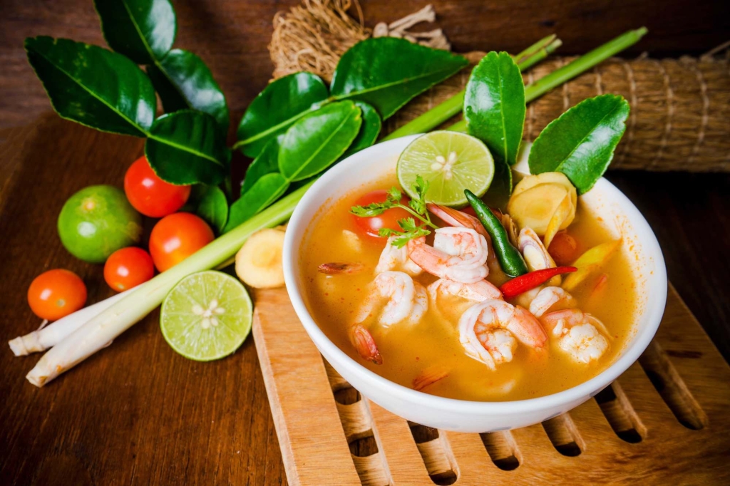 Tom Yam Kong or Tom Yum soup